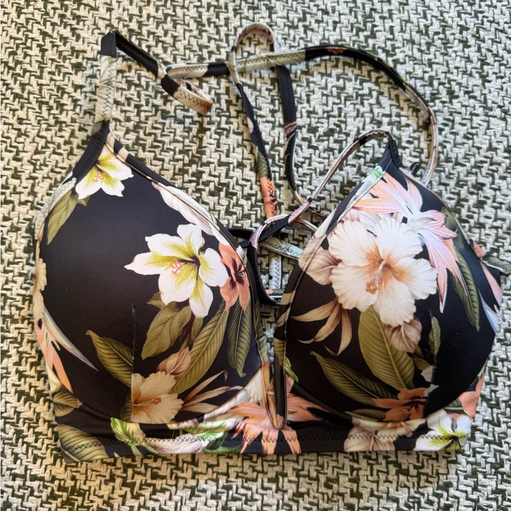 Floral Print Bikini Top